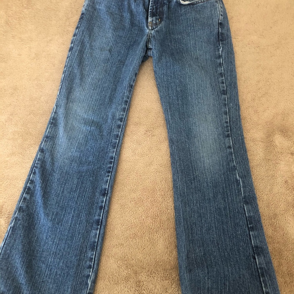 Express jean ladies size 7/8 low rise flare
